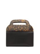 Matchesfashion.com Montunas - Tiro Leather And Tortoiseshell Acetate Bag - Womens - Black