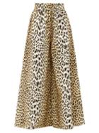 Matchesfashion.com Marta Ferri - X Pierre Frey Animalier Leopard Cotton Culottes - Womens - Animal