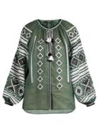 Vita Kin Croatia Embroidered Lightweight Linen Blouse