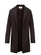 Matchesfashion.com Ludovic De Saint Sernin - Eyelet Long Line Duchess Satin Suit Jacket - Mens - Black