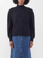 Isabel Marant Toile - Lucile Wool Roll-neck Sweater - Womens - Navy