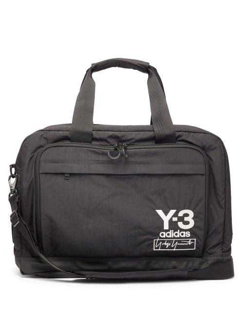 Matchesfashion.com Y-3 - Logo Embroidered Nylon Holdall - Mens - Black
