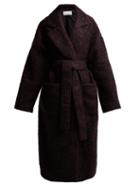 Matchesfashion.com Raey - Dropped Shoulder Wool Blend Blanket Coat - Womens - Burgundy