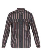 Matchesfashion.com Isabel Marant - Hustony Striped Shirt - Mens - Black Multi