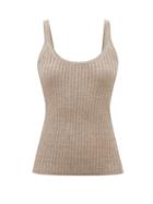 Gabriela Hearst - Graham Scoop-neck Cashmere-blend Tank Top - Womens - Beige