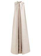 Emilia Wickstead - Layne Metallic-jacquard Sleeveless Gown - Womens - Rose Gold