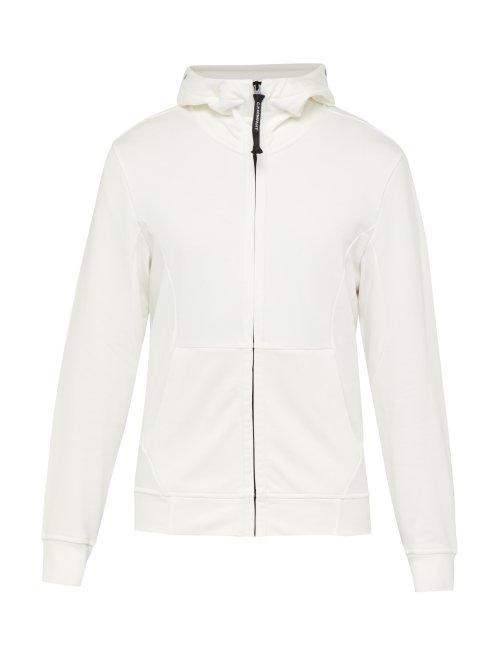 Matchesfashion.com C.p. Company - Goggle Hood Cotton Sweatshirt - Mens - White