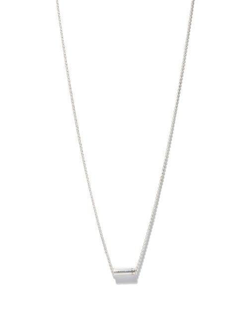 Mens Jewellery Le Gramme - 13g Logo-engraved Sterling-silver Necklace - Mens - Silver