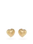 Matchesfashion.com Yvonne Lon - Diamond & 9kt Gold Heart Earrings - Womens - Gold