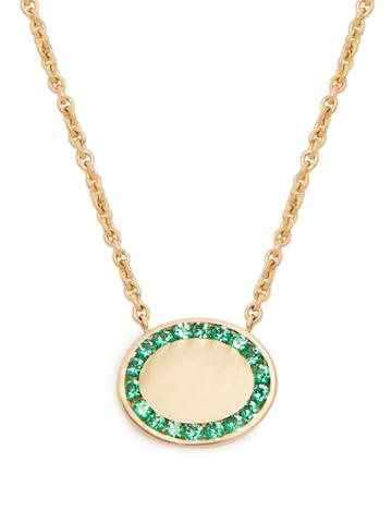 Jessica Biales Candy Emerald & Yellow-gold Necklace