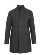 Herno Detachable-placket Single-breasted Wool-blend Coat