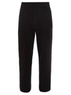 Le17septembre Homme - Drawstring-waist Ribbed-cotton Trousers - Mens - Black