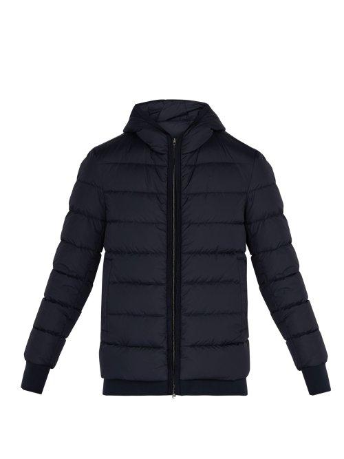 Matchesfashion.com Herno - Chamonix Lightweight Down Filled Jacket - Mens - Navy