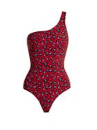 Stella Mccartney Leopard-print One-shoulder Swimsuit