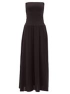 Matchesfashion.com Eres - Oda Strapless Jersey Dress - Womens - Black