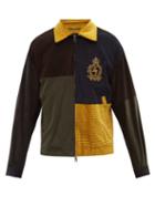 Dolce & Gabbana - Logo-appliqu Patchwork Cotton-blend Jacket - Mens - Multi