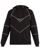 Matchesfashion.com Givenchy - Logo Embroidered Hooded Cotton Sweatshirt - Mens - Black