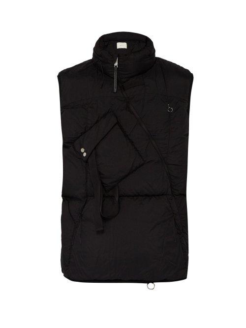 Matchesfashion.com 1017 Alyx 9sm - Asymmetric Quilted Down Gilet - Mens - Black