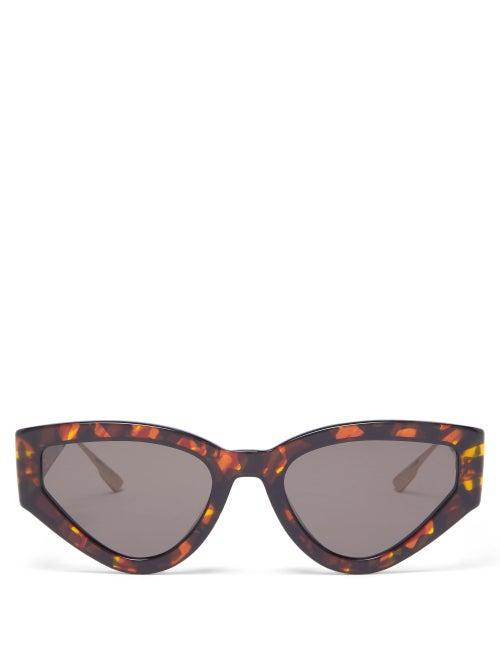 Matchesfashion.com Dior Eyewear - Catstyledior Tortoiseshell-acetate Sunglasses - Womens - Tortoiseshell