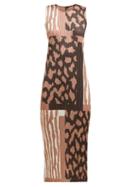 Matchesfashion.com Pleats Please Issey Miyake - Window Glass Print Pleated Dress - Womens - Beige