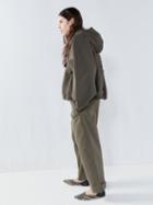 Raey - Pleat-back Smock Parka - Womens - Khaki