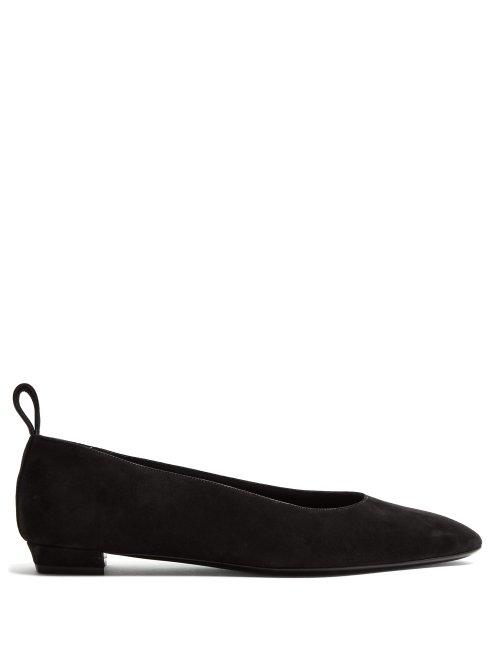 Matchesfashion.com The Row - Lady Di Suede Pumps - Womens - Black
