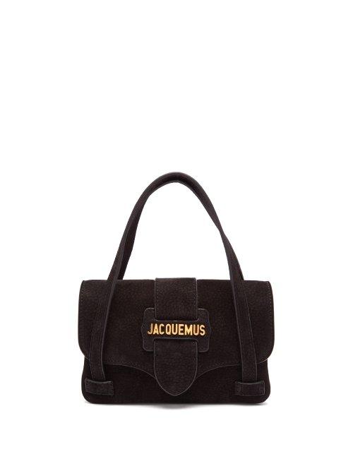Matchesfashion.com Jacquemus - Le Minho Suede Mini Bag - Womens - Black