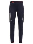 Matchesfashion.com Adidas By Stella Mccartney - Run Tight High Rise Performance Leggings - Womens - Black Pink