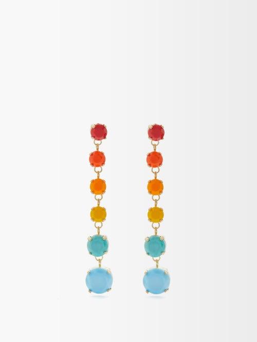 Roxanne Assoulin - Simply Brite Crystal Drop Earrings - Womens - Multi