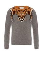 Gucci Tiger-intarsia Wool Sweater