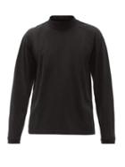 Matchesfashion.com John Elliott - 900 High-neck Cotton-jersey T-shirt - Mens - Black