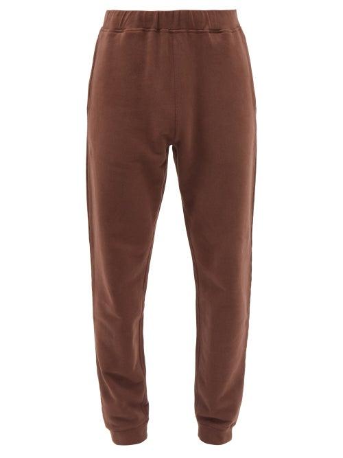 Sunspel - Drawstring-waist Cotton-jersey Track Pants - Mens - Brown