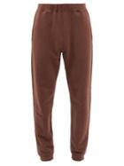 Sunspel - Drawstring-waist Cotton-jersey Track Pants - Mens - Brown