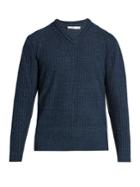 Inis Meáin V-neck Linen And Silk-blend Sweater