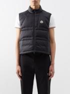 Moncler - Cursa Quilted-down Gilet - Mens - Black