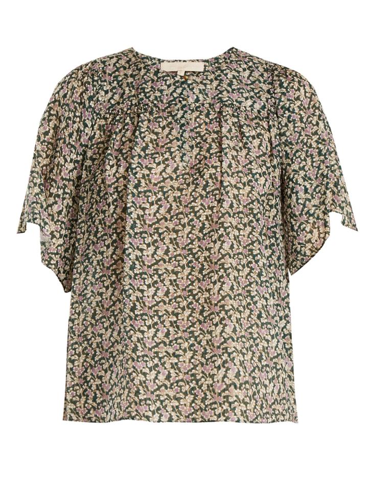 Vanessa Bruno Glory Floral-print Silk Blouse