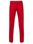 Matchesfashion.com Balenciaga - Fitted High Rise Tailored Trousers - Mens - Red