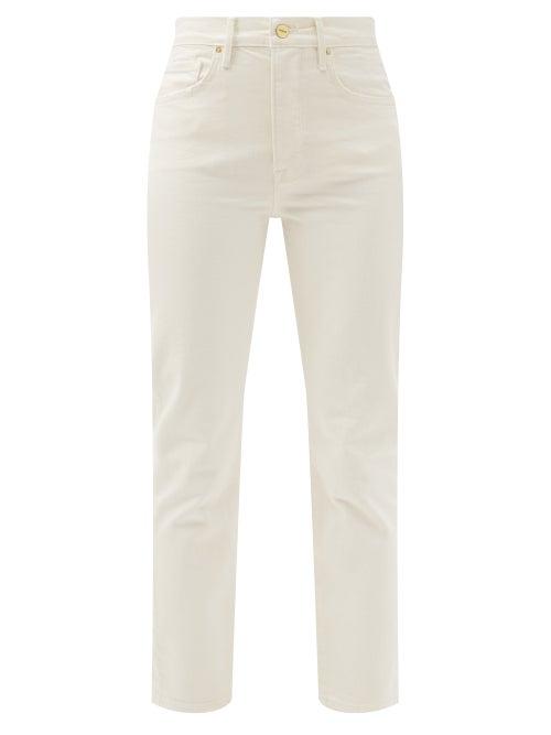 Matchesfashion.com Frame - Le Original Straight-leg Jeans - Womens - White / Ivory
