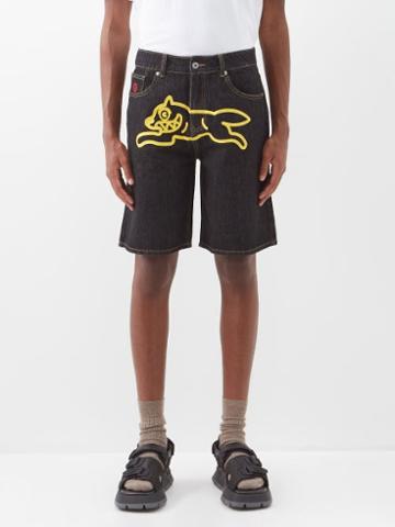 Icecream - Running Dog Denim Shorts - Mens - Black