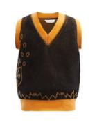 Matchesfashion.com Namacheko - Krokus Intarsia-knitted Vest - Mens - Brown