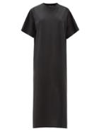 Matchesfashion.com The Row - Aprile Cotton-jersey Midi Dress - Womens - Black