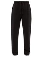 Ladies Rtw More Joy By Christopher Kane - More Joy Patch Cotton-jersey Track Pants - Womens - Black