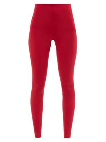 Ernest Leoty - Julia Recycled-fibre Blend Jersey Leggings - Womens - Burgundy