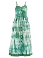 Matchesfashion.com Arizona Love - Alma Tie-dye Cotton-twill Dress - Womens - Green Print