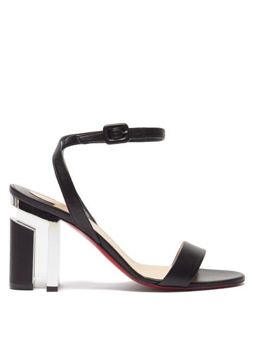 Matchesfashion.com Christian Louboutin - Tornikouna 85 Leather Sandals - Womens - Black Silver