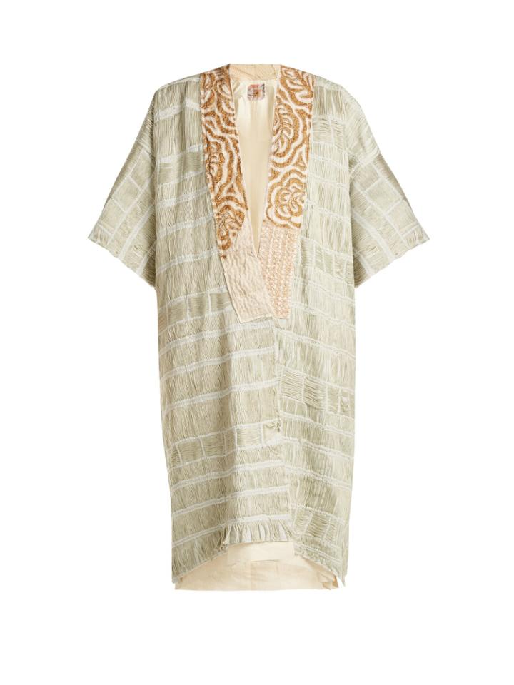 By Walid Aikiko Embroidered Cotton Kimono