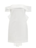 Matchesfashion.com Bernadette - Julia Bow-back Satin Mini Dress - Womens - Ivory