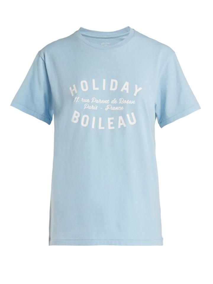 Holiday Logo-print Cotton T-shirt