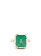 Matchesfashion.com Retrouvai - Emerald & 14kt Gold Ring - Womens - Green Gold