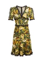 Dolce & Gabbana Pear-print Midi Dress